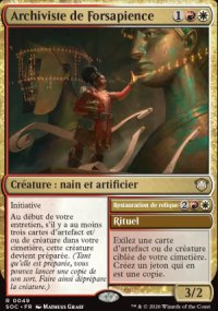 Archiviste de Forsapience<br>Restauration de relique - Secrets of Strixhaven Commander Decks