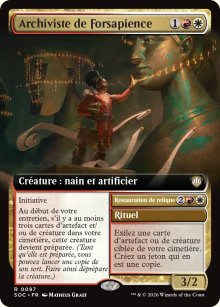Archiviste de Forsapience<br>Restauration de relique - Secrets of Strixhaven Commander Decks