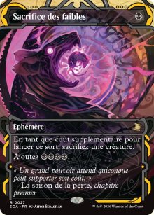 Sacrifice des faibles - Secrets of Strixhaven Mystical Archive
