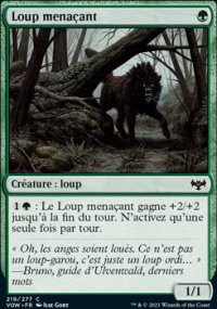 Loup menaant - 