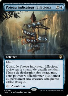 Poteau indicateur fallacieux - 