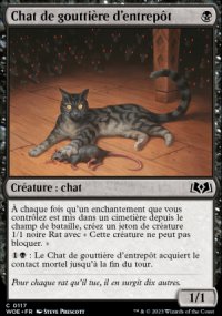 Chat de gouttire d'entrept - 